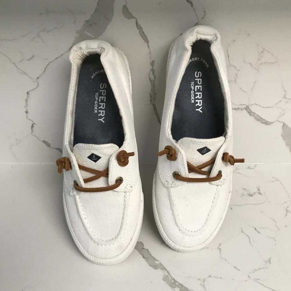 Sperry Top-Sider Canvas Slip On Women’s US 6 / 36 White